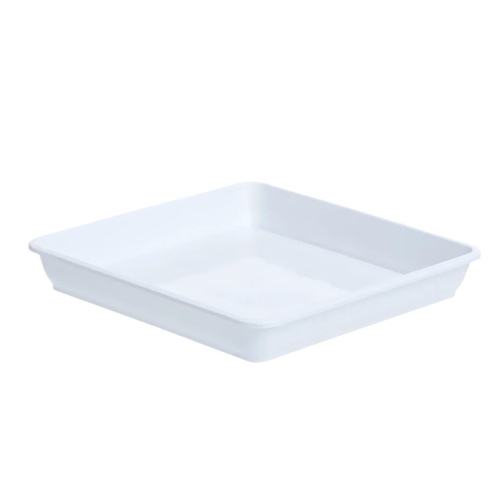 YILWPV 10Pcs Flower Pot Plant Saucer Plastic Tray Saucers Drip Trays Indoor Outdoor(White,25.6x25.6cm)