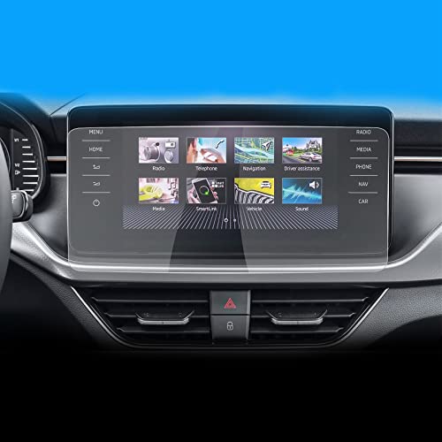 Protection d'écran tactile de navigation 9,2 pouces premium en verre pour Skoda Kamiq