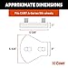 CURT 16994 A-Series 5th Wheel Wedge Kit for Rotating Pin Box