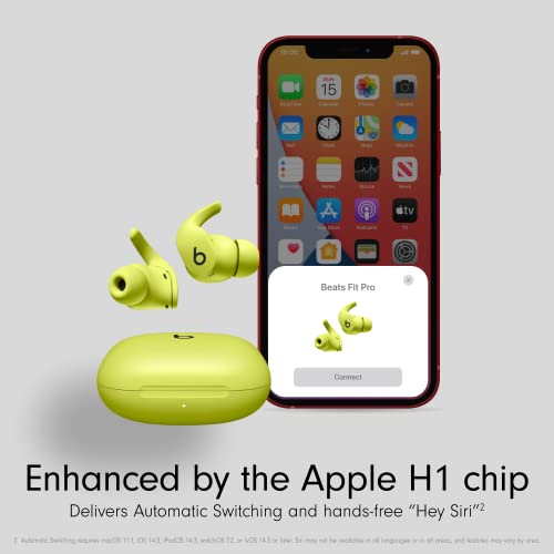 Beats Fit Pro - Komplett kabellose In-Ear Kopfhörer - Aktives Noise-Cancelling, Kompatibel mit Apple & Android, erstklassige Bluetooth®-Technologie, integriertes Mikrofon - Voltgelb Beats Fit Pro - Komplett kabellose In-Ear Kopfhörer - Aktives Noise-Cancelling, Kompatibel mit Apple & Android, erstklassige Bluetooth®-Technologie, integriertes Mikrofon - Voltgelb