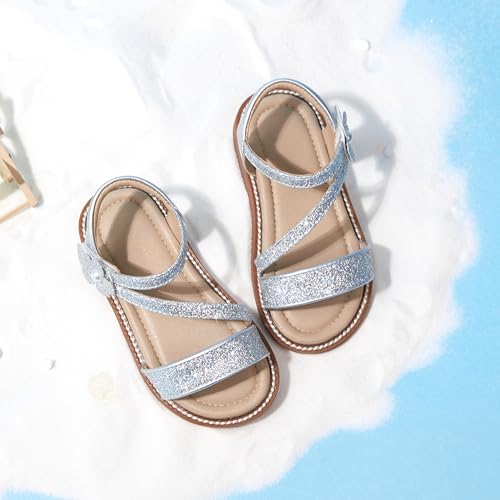 Image of Kiderence Toddler Girls Sandals Little Girls Kids Summer Shoes Toddler Sandals