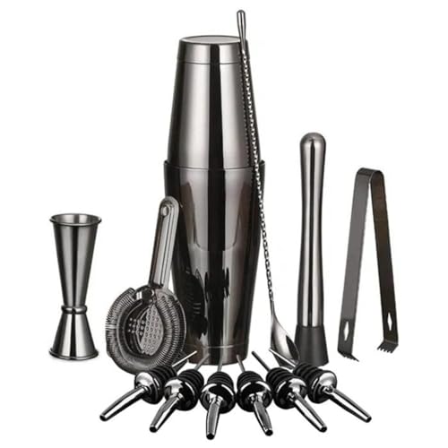 Set Coctelera Boston de Acero Inoxidable 13 piezas