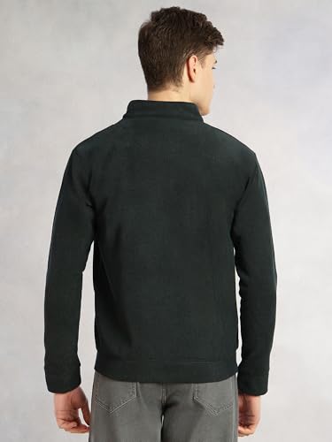 Image of Thomas Scott Men's | Regular Fit | Long Sleeves | High Neck | Solid | 100% Polyester | Knitted | Sweatshirt | Dry Clean Only