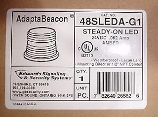 Edwards Signaling Adapta Beacon 48SLEDA-G1 Amber Steady on LED Light
