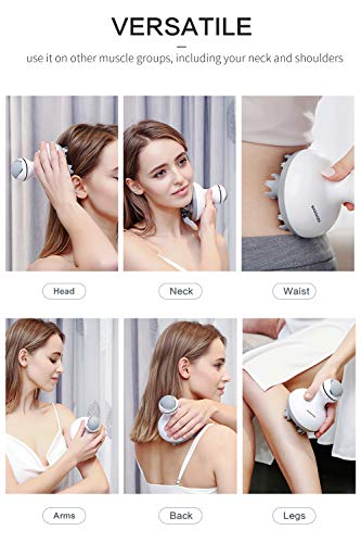 Kesitis Electric Scalp Massager Head Massager Portable With 84 Nodes Deep Tissue Kneading Deep Clean And Stress Release Full Body Massage Fathers Day Gift Pet Use #TOP2