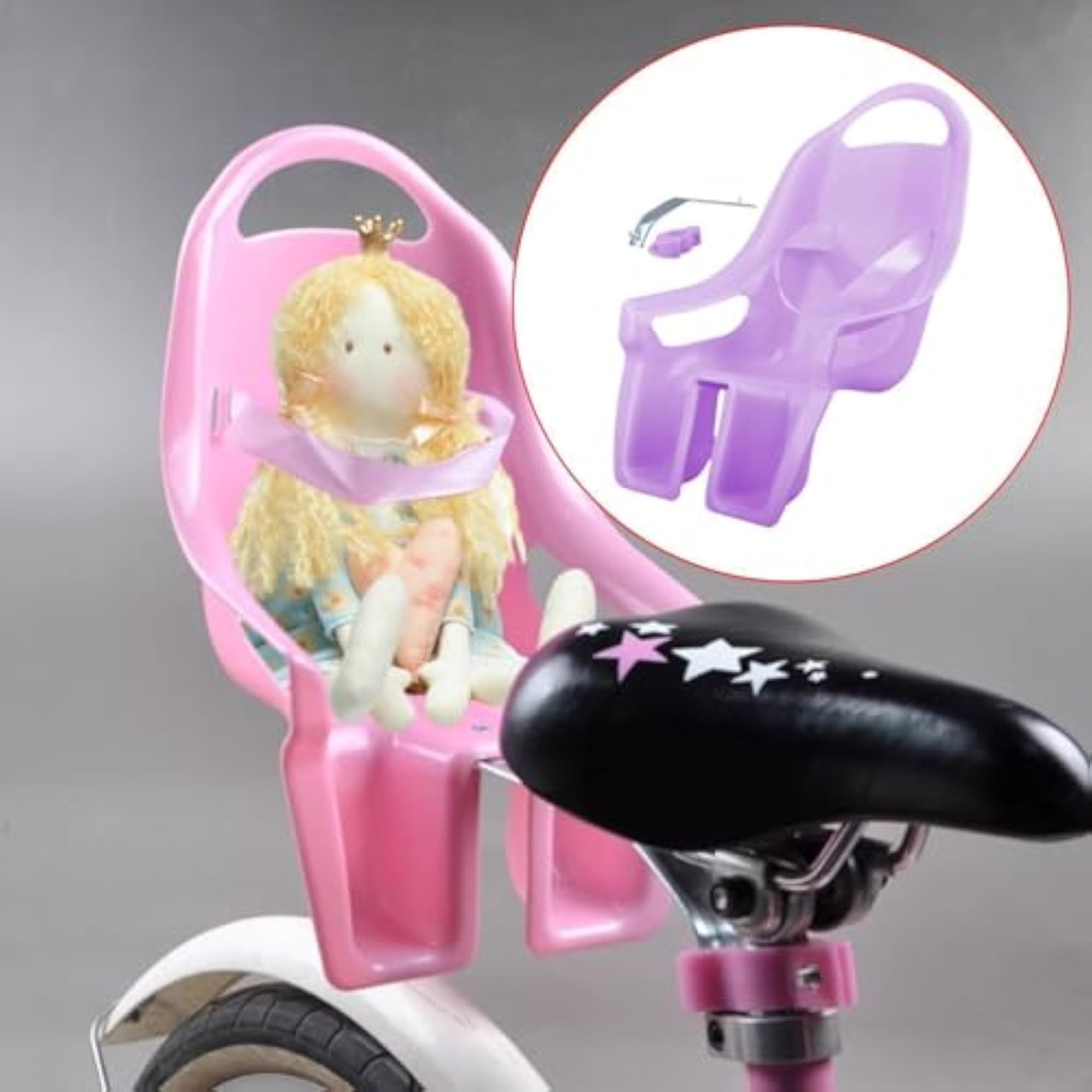 Kids Bike Toy Doll Seat Lightweight Practical Attachment