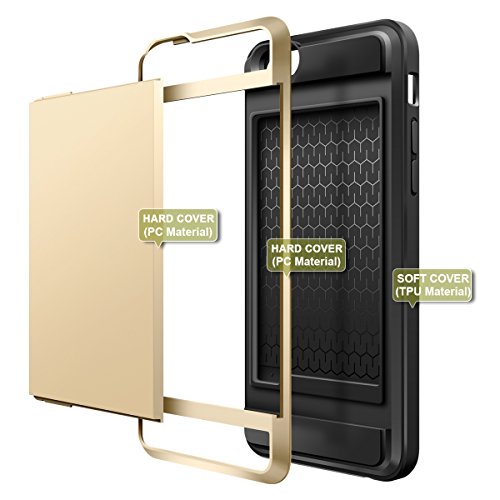 IPhone 6S Plus Custodia,Coolden® Oro