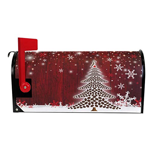 Home Garden Christmas Tree Magnetic Mailbox Cover Standard