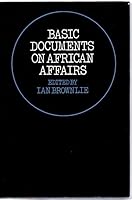 Basic Documents on African Affairs 0198760205 Book Cover