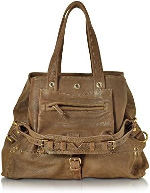 JEROME DREYFUSS WOMEN'S 29BIMCHKKAKI BROWN LEATHER TOTE
