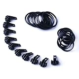 Tailixing 10Pcs Angelhaken Keeper Fisch Rod Pole lockt Köder Angelhaken Sicherheitshalter Angelzubehör Angel