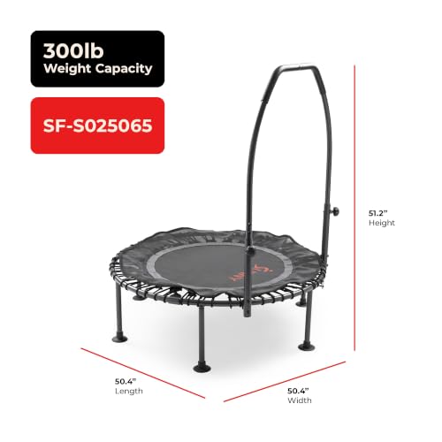 Sunny Health & Fitness 48” Bungee Exercise Trampoline, Adjustable Handlebar - image 8