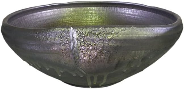 火鉢 メダカ鉢 金魚鉢 手あぶり 染付 亀 水草 水中図