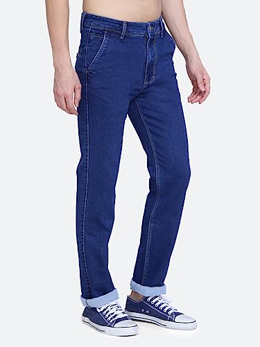 Image of Mid Waist Heavy Weight Stretchable Denim Material Front Cross Pocket Comfort Fit Jeans Pant for Men