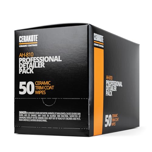 CERAKOTE® Trim Coat Pro Pack - 50 Count Trim Coat Wipes - Ceramic Coating Guaranteed Restoration to Last Over 200 Washes – A Ceramic Coating, Not a Dressing