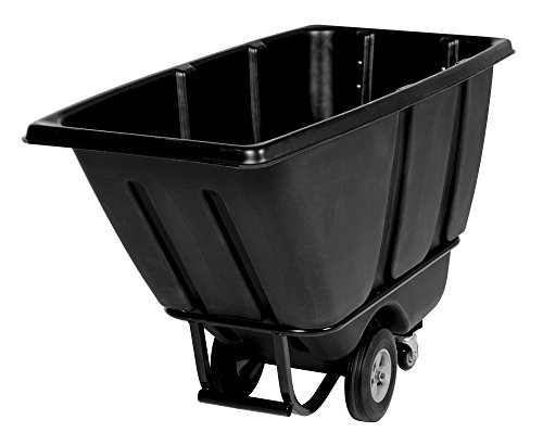 Carretilla plástica resistente tipo tilt de 73 lb 62x28x35 in miniatura 2