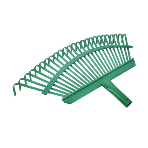 SUPVOX 軽量スチール製草耙交換用ヘッド 歯厚鋼仕様 多機能ガーデンレーキ 芝生 人工芝の落葉掃除 土壌改良に ガーデニング 農業用手工具