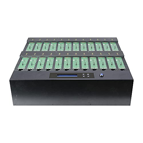 Image of Systor 1 to 23 PCIe M.2 NVMe /SATA Duplicator - 12GB /Min - SYSNVME-M2223 | Standalone PCIe M.2 NVMe /SATA duplicator to clone, erase and sanitize multiple M.2 NVMe /SATA SSDs with no computer required.