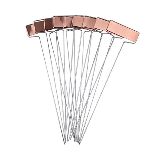 Marqueur de jardin en cuivre pour plantes et semis - Lot de 25 étiquettes de pépinière durables
