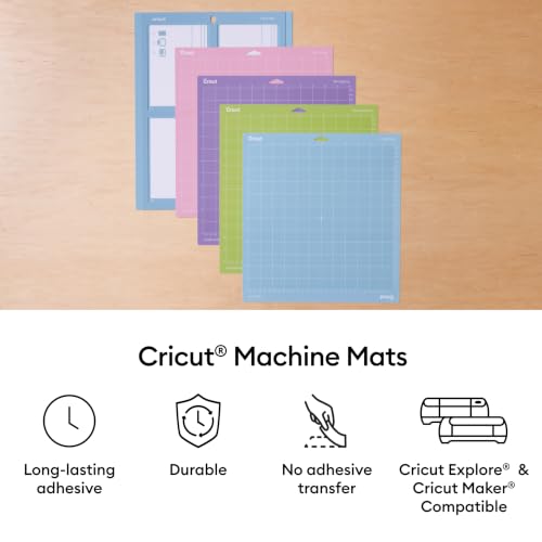 Image of Cricut StandardGrip Cutting Mat Pack (6 Count, 12in x 12in) | For Explore & Maker Machines