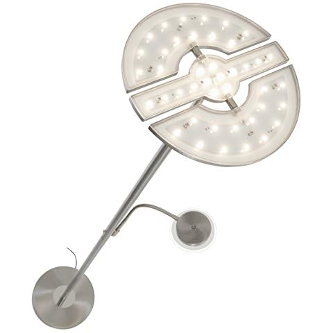 Lámpara de pie Briloner LED regulable con brazo de lectura Cover