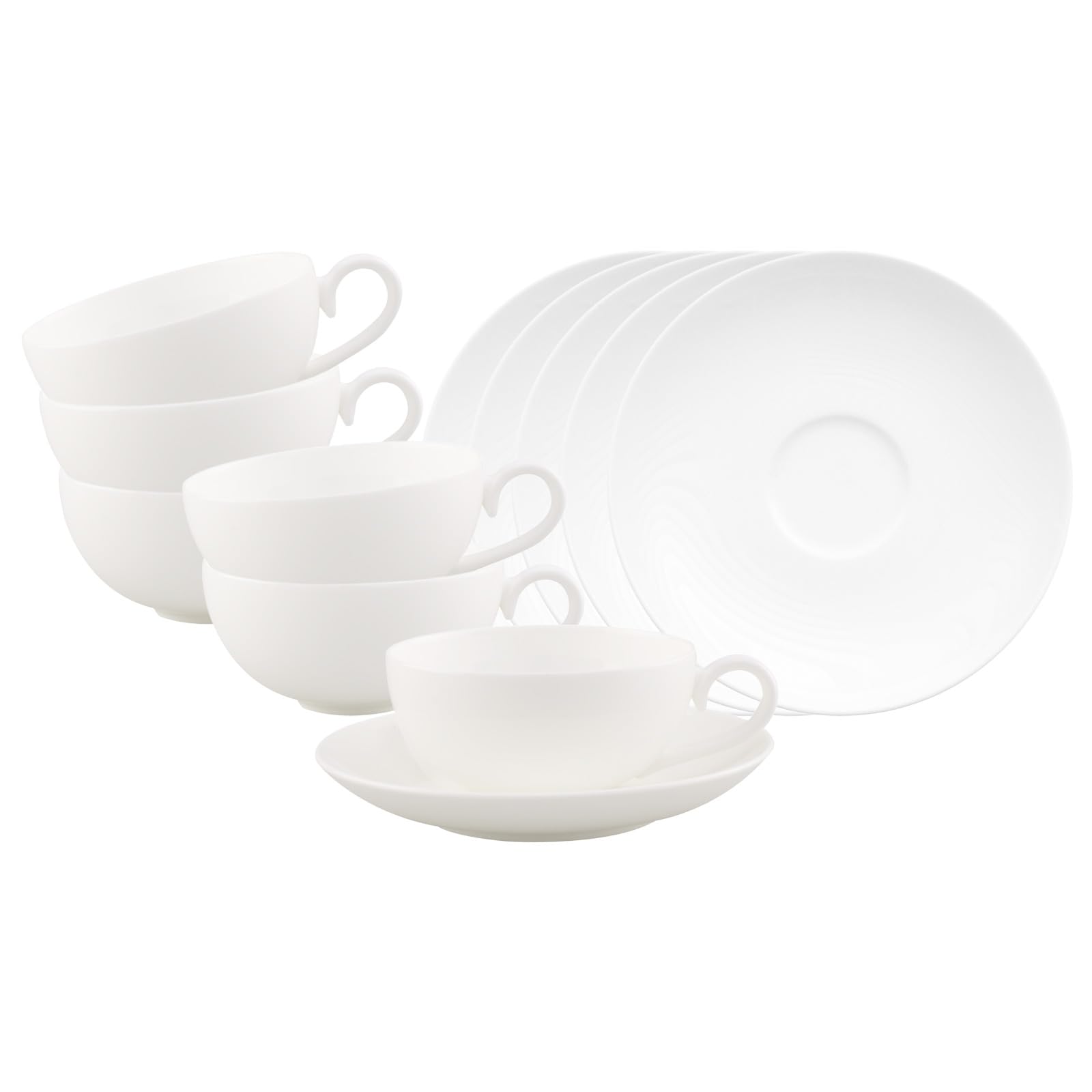 Villeroy & Boch Royal Te Tasse mit Teller, Porzellan, bone china, mehrfarbig