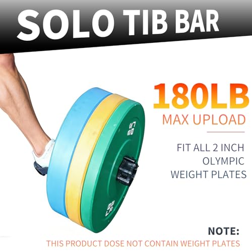 AHTAPFON Solo Tib Bar Tibialis Trainer Tibialis Bar Knees Over Toes Equipment Tibialis Raise Tibia Dorsi Calf Workout Machine Calves Workout Equipment Fit 2 inch Weight Plates (50mm Dia Rod) by AHTAPFON - Used condition - Image 3