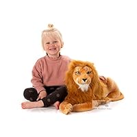 Deluxe Paws Realistic Large Lion Soft Toy Stuffed Plush 95cm (37\") including tail
