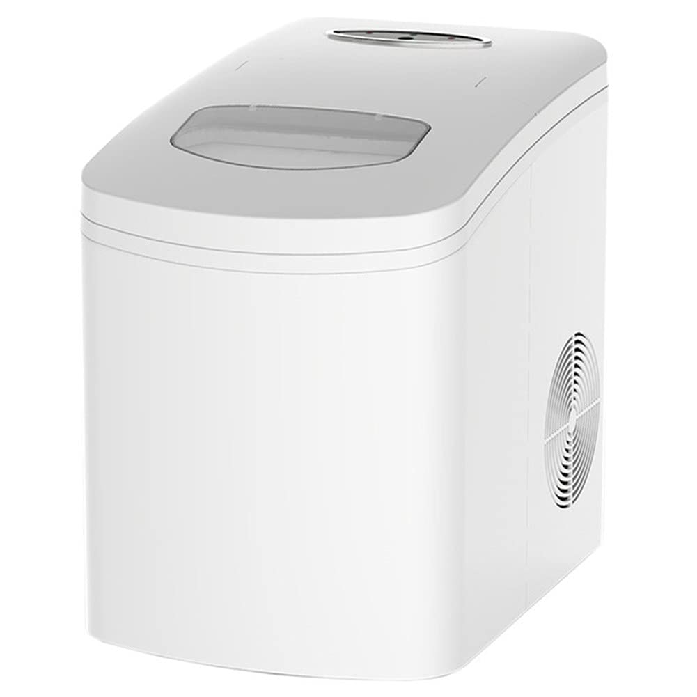 Macchina per Il Ghiaccio, Macchina per Il Ghiaccio da banco Produci 9 cubetti di Ghiaccio a Forma di Proiettile in 6-8 Minuti 26 libbre/24 Ore Portatile Nessun drenaggio richiesto