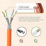 iwillink Kabel sieciowy CAT 7 - Simplex kabel sieciowy CAT 7 Lan kabel AWG23, kabel do transmisji danych S/FTP PoE+ LSZH (50 m)