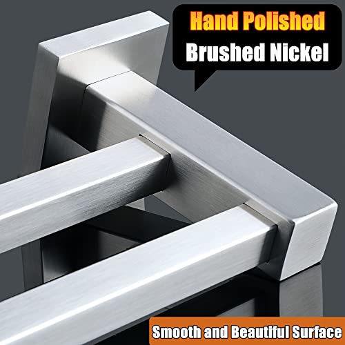 Alise Double Bath Towel Bars Towel Racks For Bathroom Lavatory,Wall Mount Towel Holder Towel Hanger Sus304 Stainless Steel Towel Rail,Brushed Nickel,Gkl8802-Ls(25.8-Inch) #TOP2