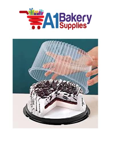 A1 Bakery Supplies CKDS 10-11Inch Cake Double Layer Clear Cake Container Dome And Base Carry & Display Storage Box thumb #5