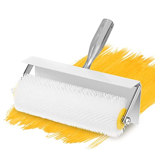 Rodillo de Púas para Pavimento, 25 mm de Ancho, 21 mm de Largo, Eliminador de Burbujas de Aire para Hormigón