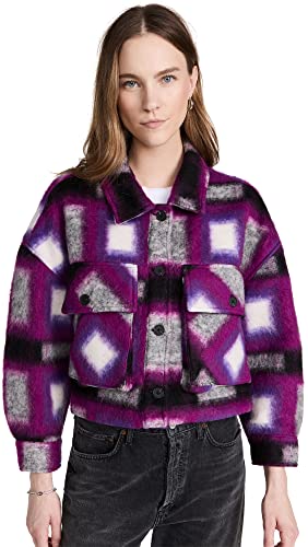 [BLANKNYC] Womens Luxury Clothing Cropped Shirt Jacket, Comfortable & Stylish Shacket