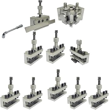 10 Piece T63 Quick Change Tool Post Set Colchester Bantam 25mm Capacity-Amz984