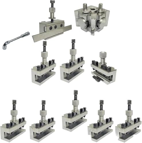 Image of 10 Piece T63 Quick Change Tool Post Set Colchester Bantam 25mm Capacity-Amz984