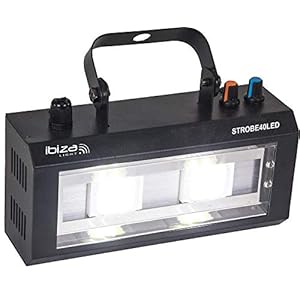 Ibiza – STROBE40LED – 2x20W LED Stroboscooplicht – Zwart
