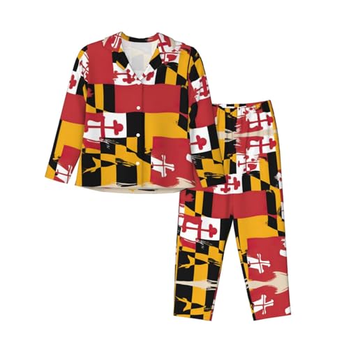 Ensemble pyjama confortable Maryland de nuit deux pièces vêtement intérieur coton