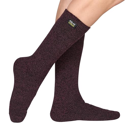 Image of Polar Extreme Thermal Hiking Socks - Cushioned, Insulated, Warm para Boots, Women & Men, One Size Fits Most 4-10, 2-Pack