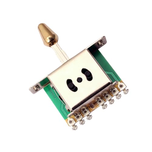Totority 金属製アルミ合金ウェイピックアップセレクターゴールドキャップ付きエレキギター用バス対応埃防止スクリュー固定プ