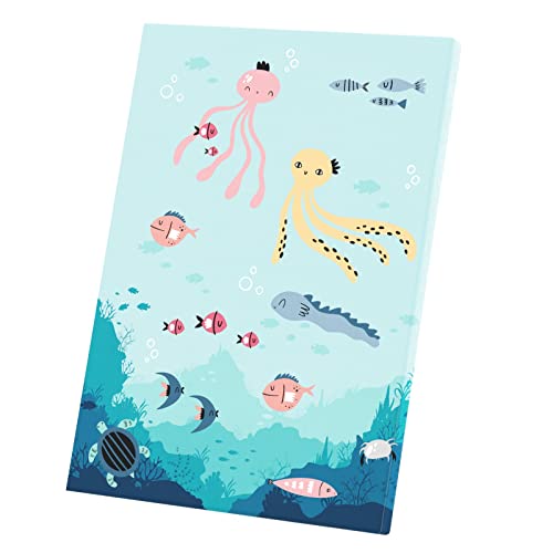 Affiche poster fête de la mer avec illustration poisson pour décoration murale moderne