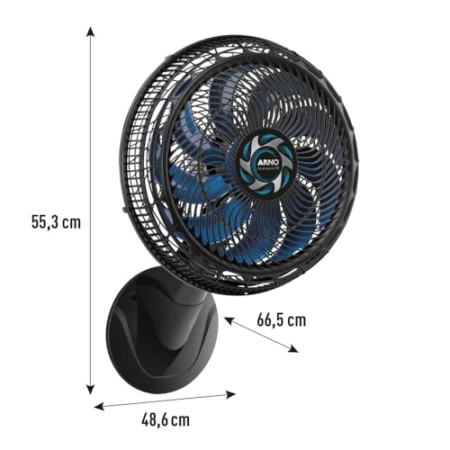 Ventilador Arno X-treme 9 Parede 9 pás 160W 40cm 220V VE9P