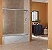 Foremost CVST6060-CL-SV Cove 1/4" Frameless Sliding Tub Door-CVST6060-CL-SV
