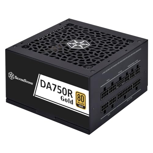 Image of SilverStone Technology DA750R Gold 80 Plus Gold 750W ATX 3.0 & PCIe 5.0 Power Supply, SST-DA750R-GMA (SST-AX0750MCGD-C)