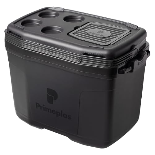 Caixa Térmica Grande 32 Litros Max 360 Primeplas 45 Latas Cor Preto