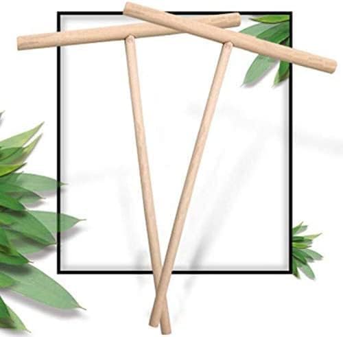 2 piezas de madera en forma de T crepé crepe esparcidor palo palo crepes chino pastel herramientas accesorios de cocina herramientas bricolaje cocina herramientas 7