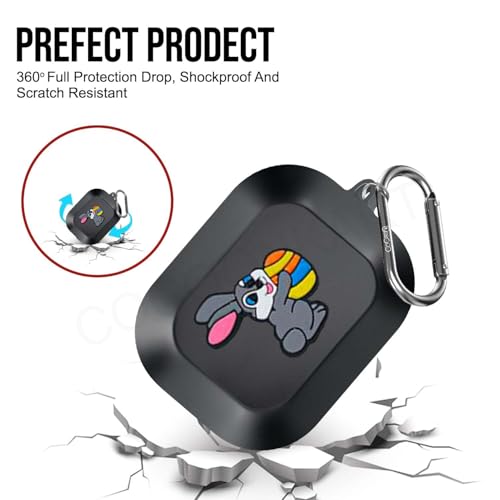 Image of Soft Silicone Case Cover Compatible for Realme Buds Air 8 (Rabbit)