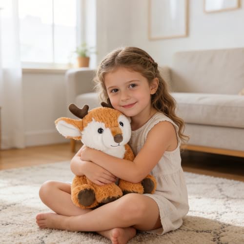 Image of Ditucu Deer Stuffed Animal 8 inch Cute Realistic Fawn Plush Toys Ultra Soft Plushies Gifts for Kids