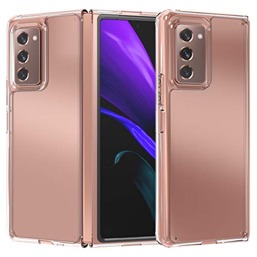 FanTing Compatibile per Samsung Galaxy Z Fold 2 5G Cover, [Soft TPU + PC Rigido] [Quattro Angoli sollevati] [AntiGraffio]. Custodia Protettiva Trasparente per Samsung Galaxy Z Fold 2 5G.(Trasparente)