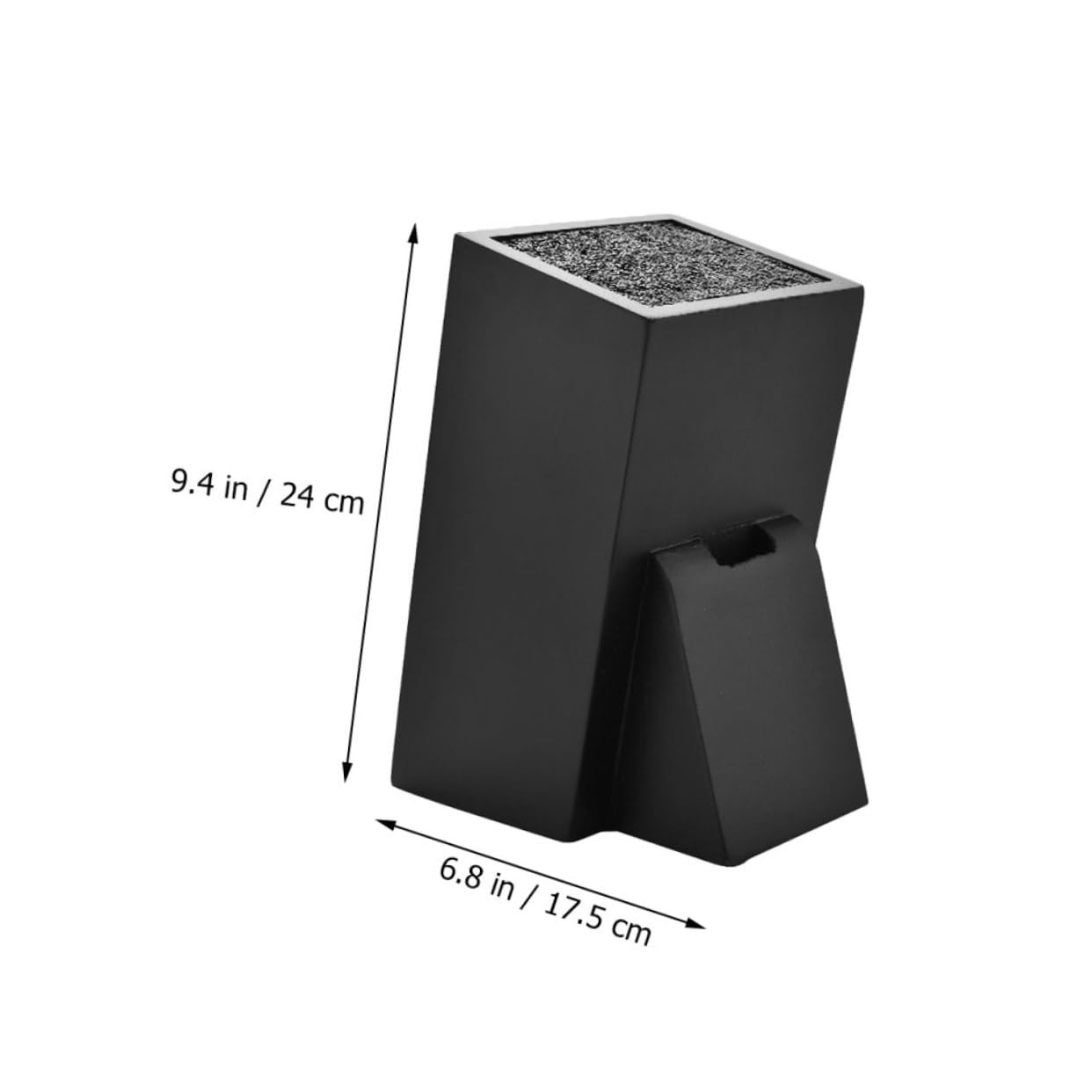 Cabilock 1pc Multi-purpose Knife Storage Rack for Kitchen Creative Scissors Holder to Keep Countertop Organized Black Cutter Rack for Freeing up Space and Reducing Clutter